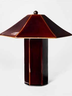 NWT Ceramic Table Lamp - Threshold™ designed with Studio McGee Maroon
